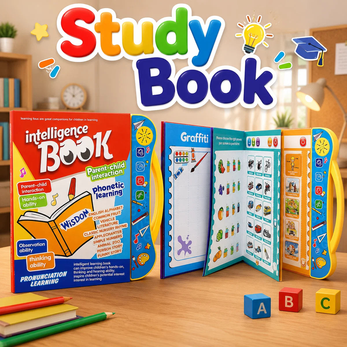 Interactive Study Book for Kids | Musical Intelligence Learning Book with Sound