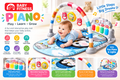 Baby Fitness Piano Play Mat with Lights, Music & Hanging Toys