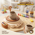 Kids DIY Pottery Wheel Studio Kit - Electric Ceramic Clay Machine with Paint Set for Children