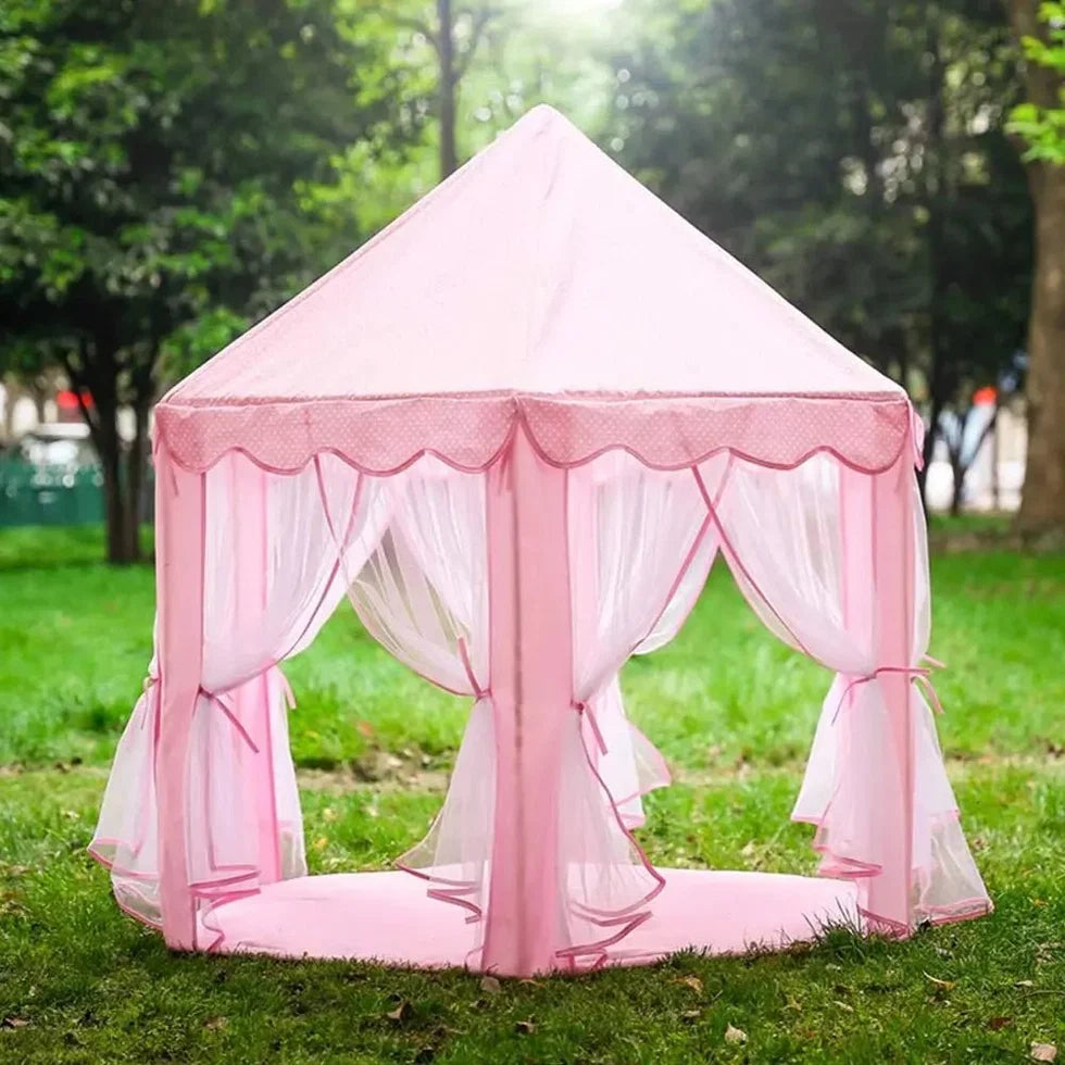 Kids Play Tent Castle House | Foldable Indoor Outdoor Playhouse for Boys & Girls