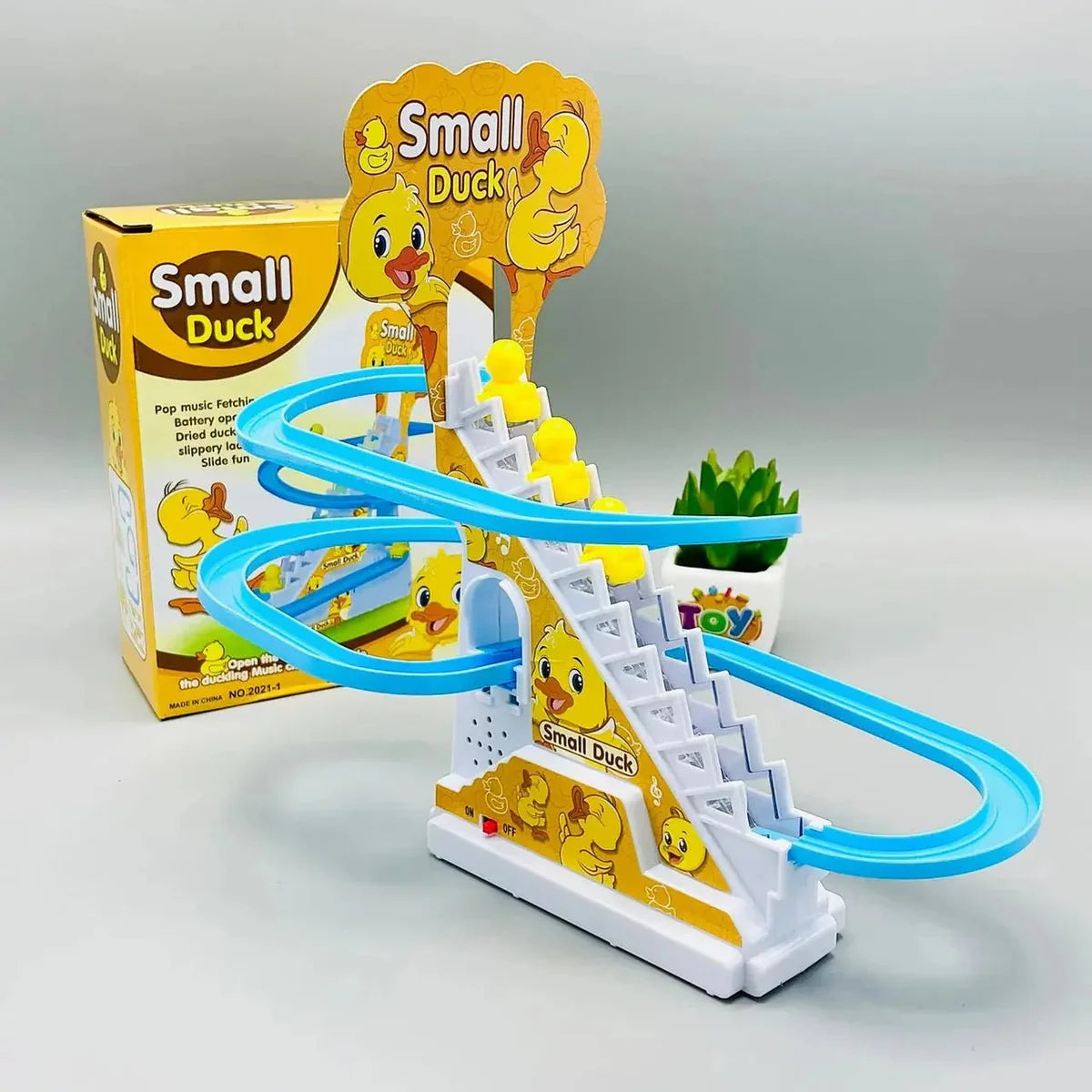 Electric Duck Roller Coaster Track Toy – Fun Musical & Lighting Climbing Ducks Game for Kids